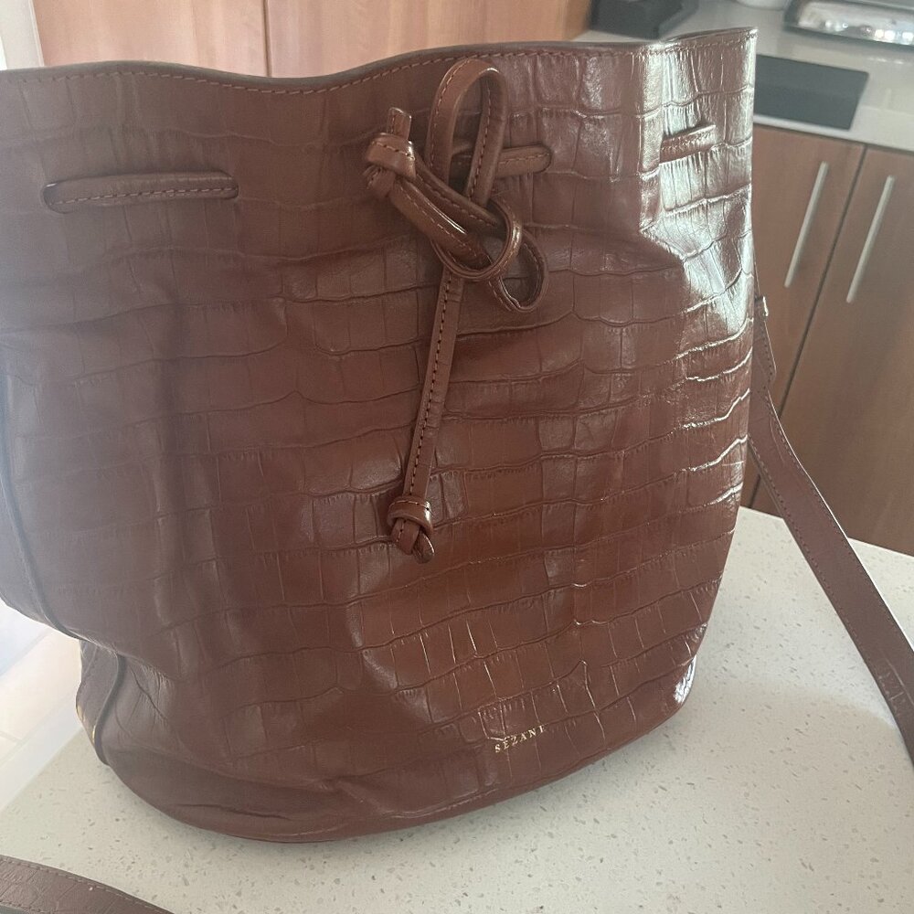 Sezane Brown Farrow Bag